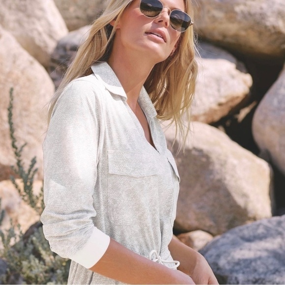 NEW Lululemon Athleta Zuma Tee Shirt Dress Snake Skin Size Medium - Picture 2 of 12